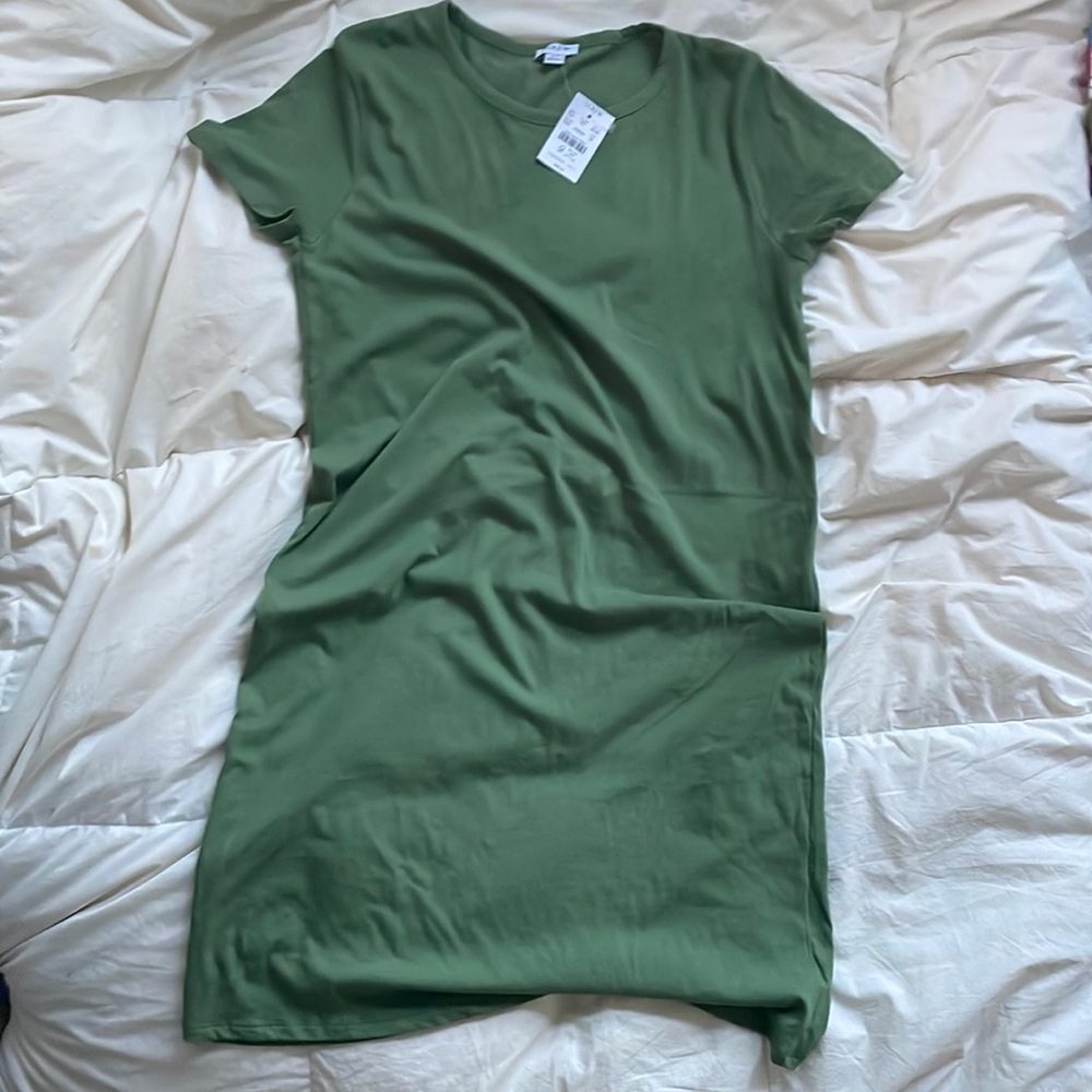 J. Crew Green Tee Shirt Everyday Dress XS